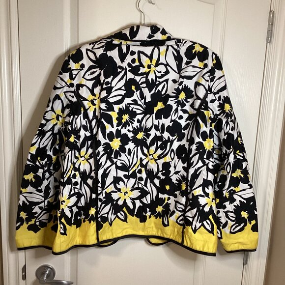 Drapers & Damons Women's Jacket Size 1X Colorful Cotton Blend Pockets - Picture 7 of 9